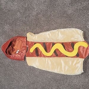 Toddler hotdog costume